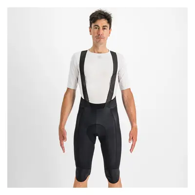 SPORTFUL Cyklistické kalhoty krátké s laclem - BODYFIT PRO THERMAL - černá