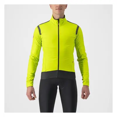 CASTELLI Cyklistická zateplená bunda - ALPHA ROS 2 LIGHT - světle zelená