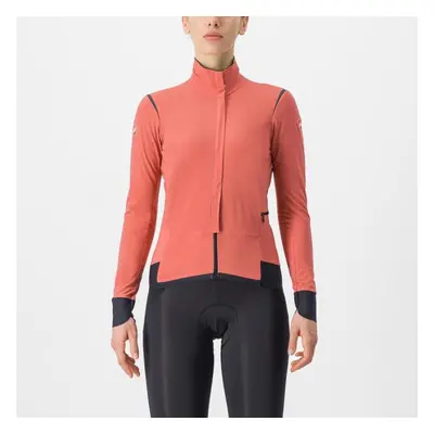 CASTELLI Cyklistická zateplená bunda - ALPHA FLIGHT ROS W - červená