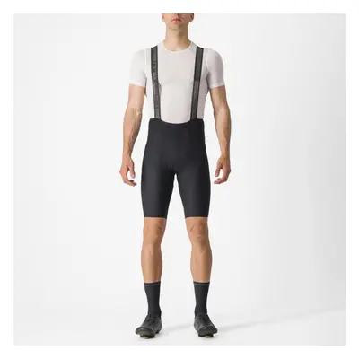 CASTELLI Cyklistické kalhoty krátké s laclem - ESPRESSO - černá