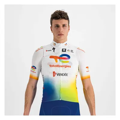 SPORTFUL Cyklistická vesta - TOTAL ENERGIES 2022 - oranžová/modrá/žlutá/bílá