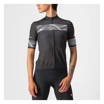 CASTELLI Cyklistický dres s krátkým rukávem - FENICE LADY - bílá/černá