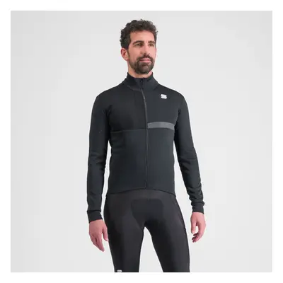 SPORTFUL Cyklistická zateplená bunda - GIARA SOFTSHELL - černá