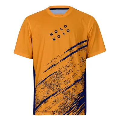 HOLOKOLO Cyklistický dres s krátkým rukávem - UNIVERSE MTB - oranžová/černá