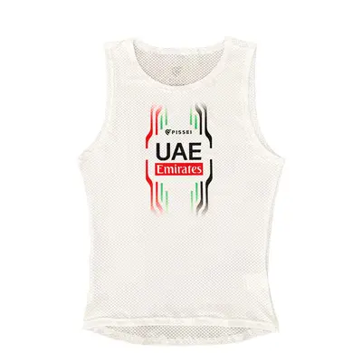 PISSEI Cyklistické triko - UAE TEAM EMIRATES 2024 - bílá