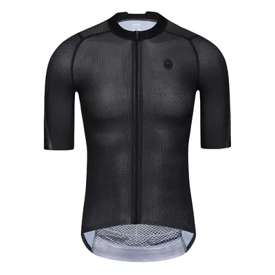 MONTON Cyklistický dres s krátkým rukávem - PRO CARBONFIBER - černá