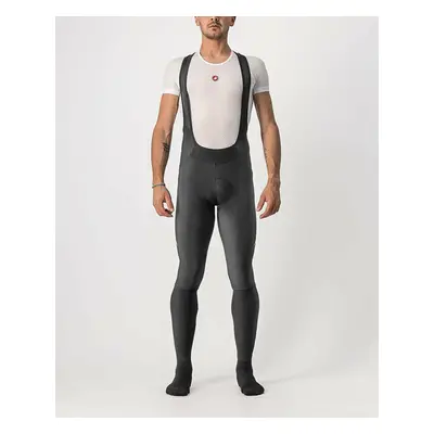 CASTELLI Cyklistické kalhoty dlouhé s laclem - VELOCISSIMO 5 WINTER - černá