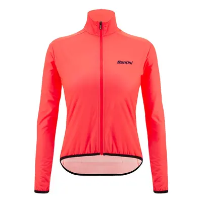 SANTINI Cyklistická větruodolná bunda - NEBULA WINDPROOF W - růžová