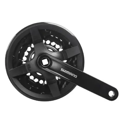 SHIMANO kliky s převodníkem - TOURNEY TY301 150mm 42/34/24 - černá