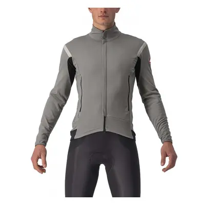 CASTELLI Cyklistická zateplená bunda - PERFETTO ROS 2 CONV. - šedá