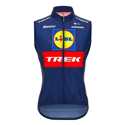 SANTINI Cyklistická vesta - LIDL TREK 2024 - červená/modrá/žlutá