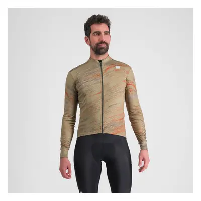 SPORTFUL Cyklistický dres s dlouhým rukávem zimní - CLIFF SUPERGIARA THERMAL - béžová