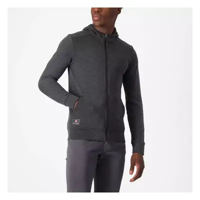 CASTELLI mikina - MILANO 2 FULL ZIP FLEECE - šedá