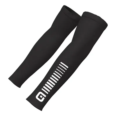 ALÉ Cyklistické návleky na ruce - SUNSELECT ARMWARMER - černá/bílá