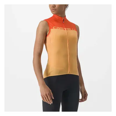 CASTELLI Cyklistický dres - VELOCISSIMA LADY - oranžová