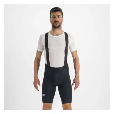 SPORTFUL Cyklistické kalhoty krátké s laclem - BODYFIT PRO LTD - černá