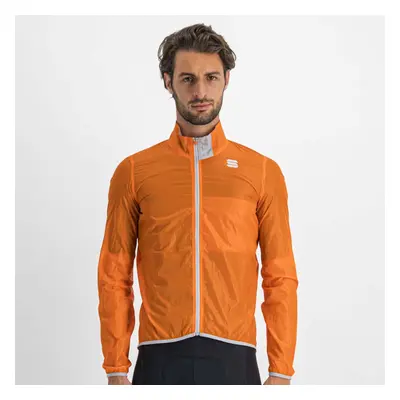 SPORTFUL Cyklistická větruodolná bunda - HOT PACK EASYLIGHT - oranžová