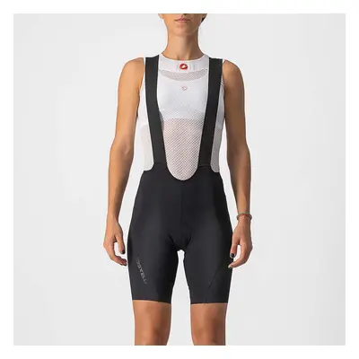 CASTELLI Cyklistické kalhoty krátké s laclem - VELOCISSIMA 3 LADY - černá