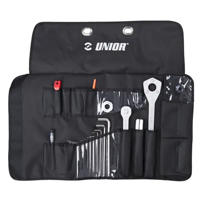 UNIOR sada nářadí - PRO TOOL ROLL SET - černá/stříbrná