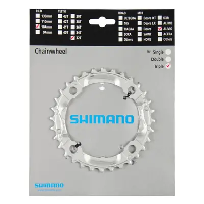 SHIMANO převodník - ALIVIO M430 32 - stříbrná