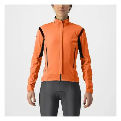 CASTELLI Cyklistická zateplená bunda - PERFETTO RoS 2 W - oranžová