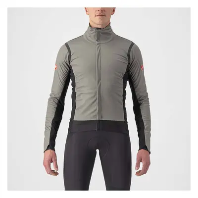 CASTELLI Cyklistická zateplená bunda - ALPHA RoS 2 - šedá/černá