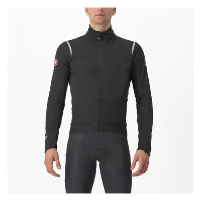 CASTELLI Cyklistická zateplená bunda - ALPHA DOPPIO RoS - černá