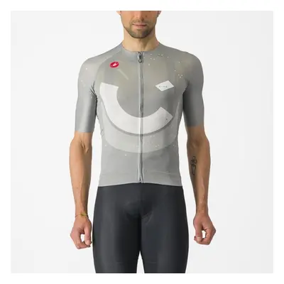 CASTELLI Cyklistický dres s krátkým rukávem - R-A/D - šedá