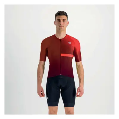 SPORTFUL Cyklistický dres s krátkým rukávem - BOMBER - červená