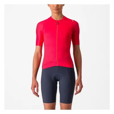 CASTELLI Cyklistický dres s krátkým rukávem - ESPRESSO W - červená