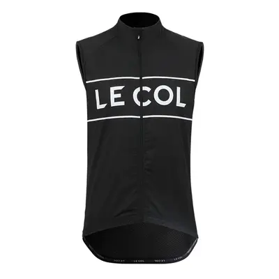 LE COL Cyklistická vesta - SPORT LOGO GILET - bílá/černá