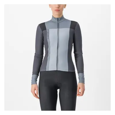 : CASTELLI Cyklistický dres s dlouhým rukávem zimní - UNLIMITED W THERMAL - černá