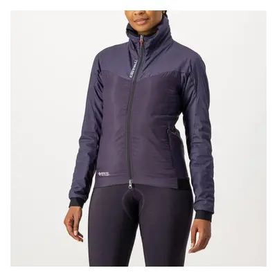 CASTELLI Cyklistická zateplená bunda - FLY THERMAL W - fialová