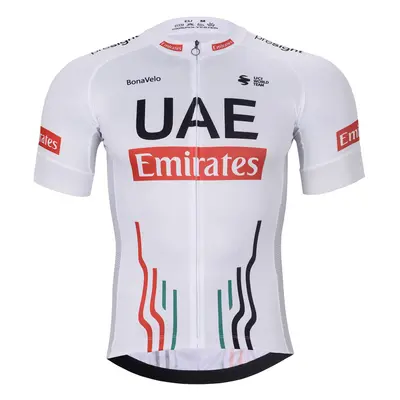 BONAVELO Cyklistický dres s krátkým rukávem - UAE 2024 - bílá/červená