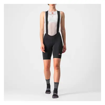 CASTELLI Cyklistické kalhoty krátké s laclem - ENDURANCE LADY - černá