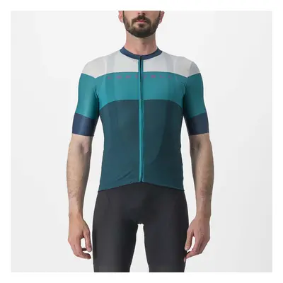 CASTELLI Cyklistický dres s krátkým rukávem - SEZIONE - zelená