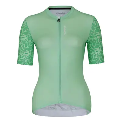 HOLOKOLO Cyklistický dres s krátkým rukávem - FRESH ELITE LADY - zelená