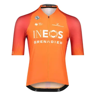 BIORACER Cyklistický dres s krátkým rukávem - INEOS GRENADIERS '22 - oranžová/červená