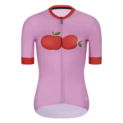 RIVANELLE BY HOLOKOLO Cyklistický dres s krátkým rukávem - FRUIT LADY - růžová/červená