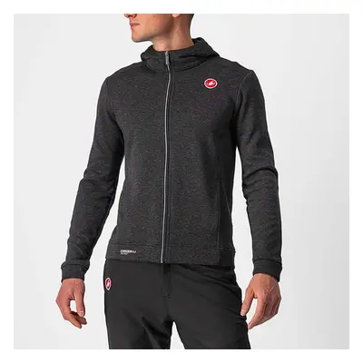 CASTELLI mikina - MILANO FZ FLEECE - černá