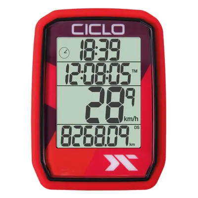 CICLOSPORT tachometr - PROTOS 105 - červená