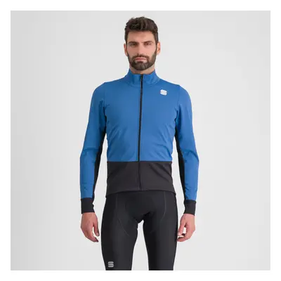 SPORTFUL Cyklistická větruodolná bunda - NEO SOFTSHELL - modrá/černá