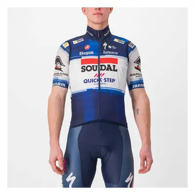 CASTELLI Cyklistická vesta - SOUDAL QUICK-STEP 23 - bílá/modrá