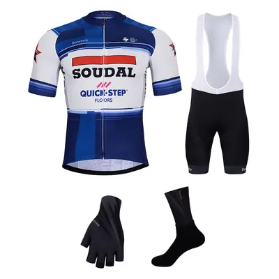 BONAVELO Cyklistický mega set - SOUDAL QUICK-STEP 23 - modrá/černá/bílá