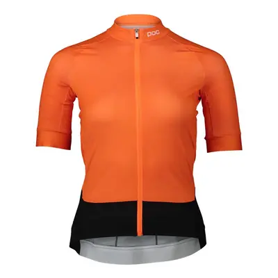 POC Cyklistický dres s krátkým rukávem - ESSENTIAL ROAD LADY - oranžová/černá