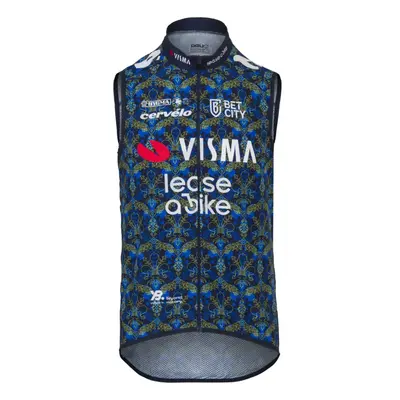 AGU Cyklistická vesta - TDF 2024 TEAM VISMA | LEASE A BIKE - modrá/žlutá