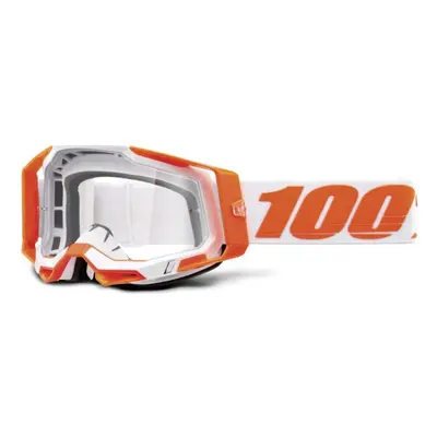 100% SPEEDLAB Cyklistické brýle - RACECRAFT 2 - oranžová/bílá