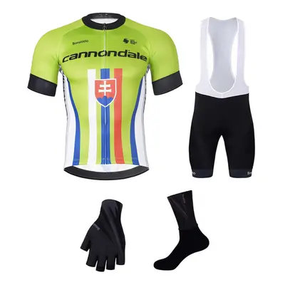 BONAVELO Cyklistický mega set - CANNONDALE SK - bílá/zelená/černá