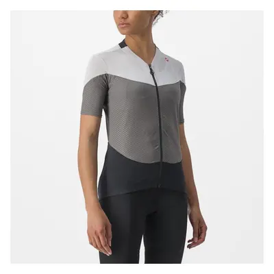 CASTELLI Cyklistický dres s krátkým rukávem - GRADIENT COLOR BLOCK - šedá