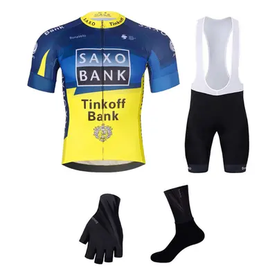 BONAVELO Cyklistický mega set - SAXO BANK TINKOFF - bílá/žlutá/modrá/černá